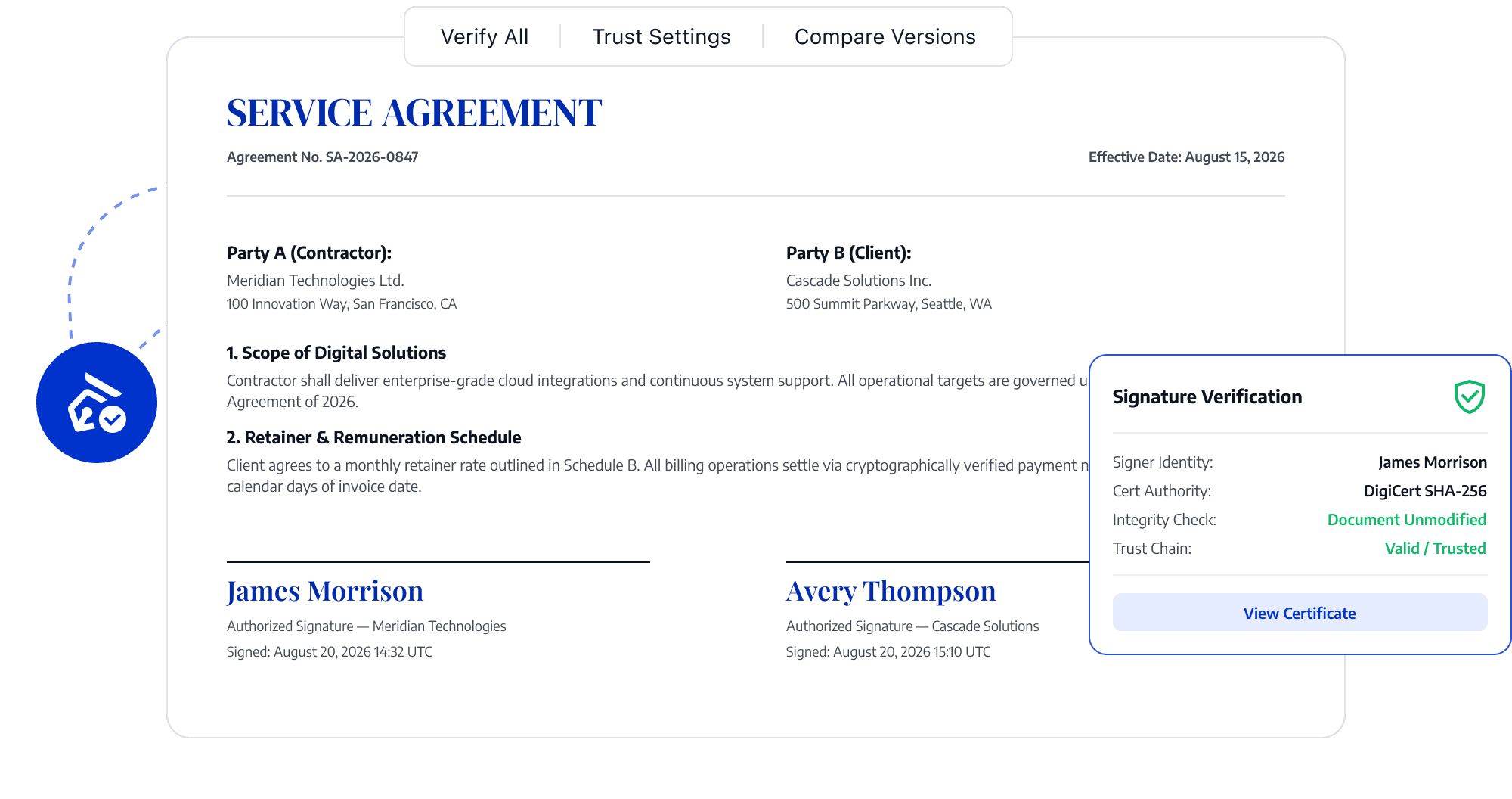 Verify PDF Digital Signatures and Document Integrity